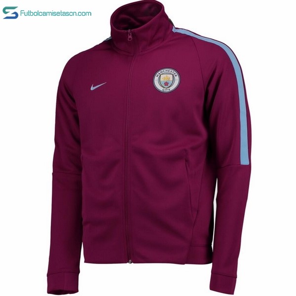 Chaqueta Manchester City 2017/18 Rojo Marino